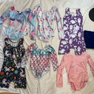 Girls gymnastic leotard sets